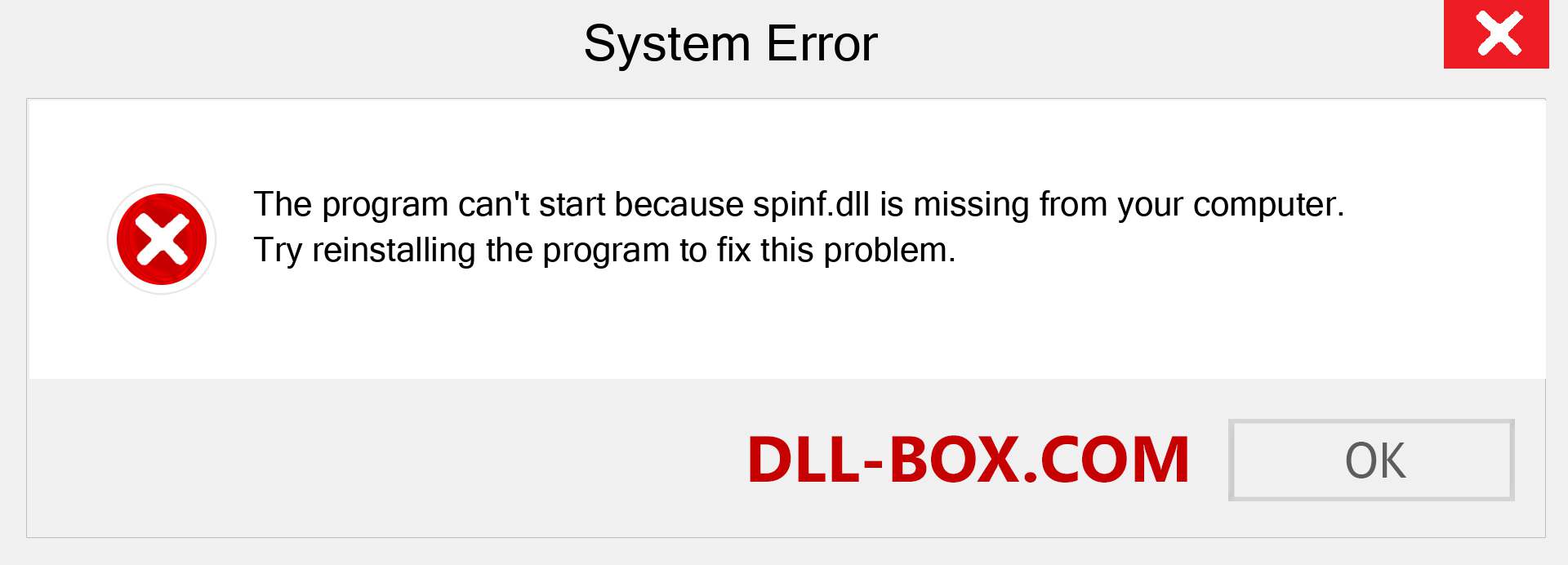  spinf.dll file is missing?. Download for Windows 7, 8, 10 - Fix  spinf dll Missing Error on Windows, photos, images
